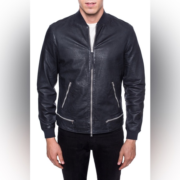 All Saints Jackets & Coats Allsaints Madden Leather Bomber Jacket